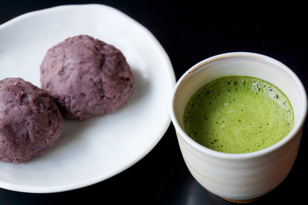 Matcha and Japanese sweets.